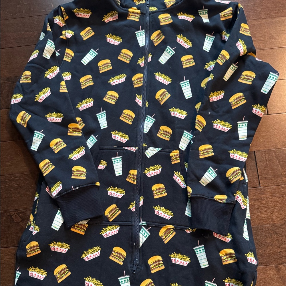 In N Out Hooded Onesie with front pocket - Picture 2 of 4
